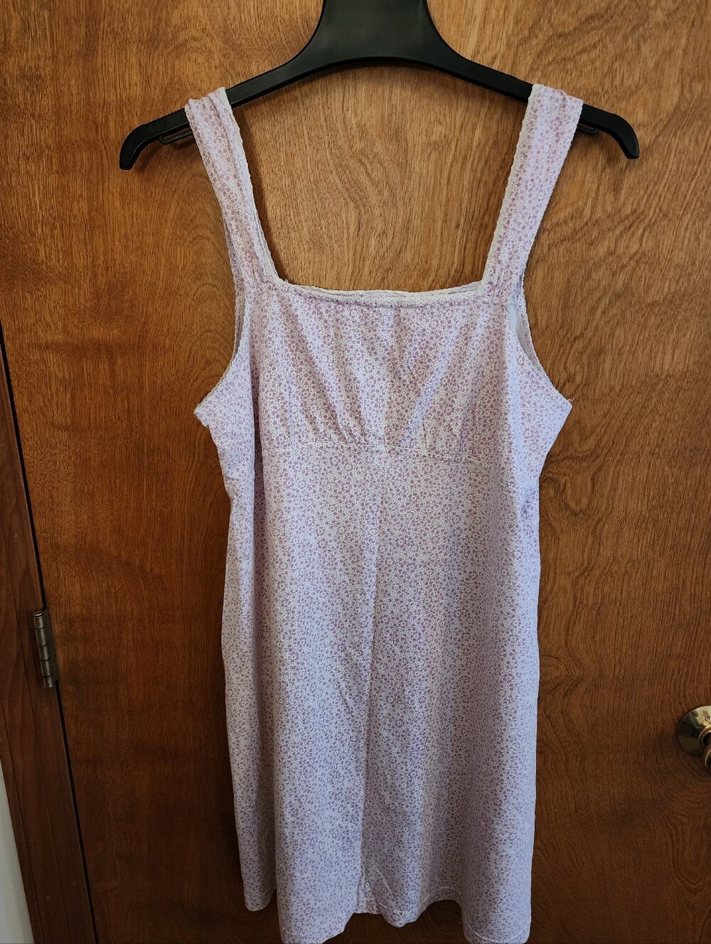 Vintage Y2K Cherokee Ditsy Floral Cotton  Square-Neck Nightgown Size XL